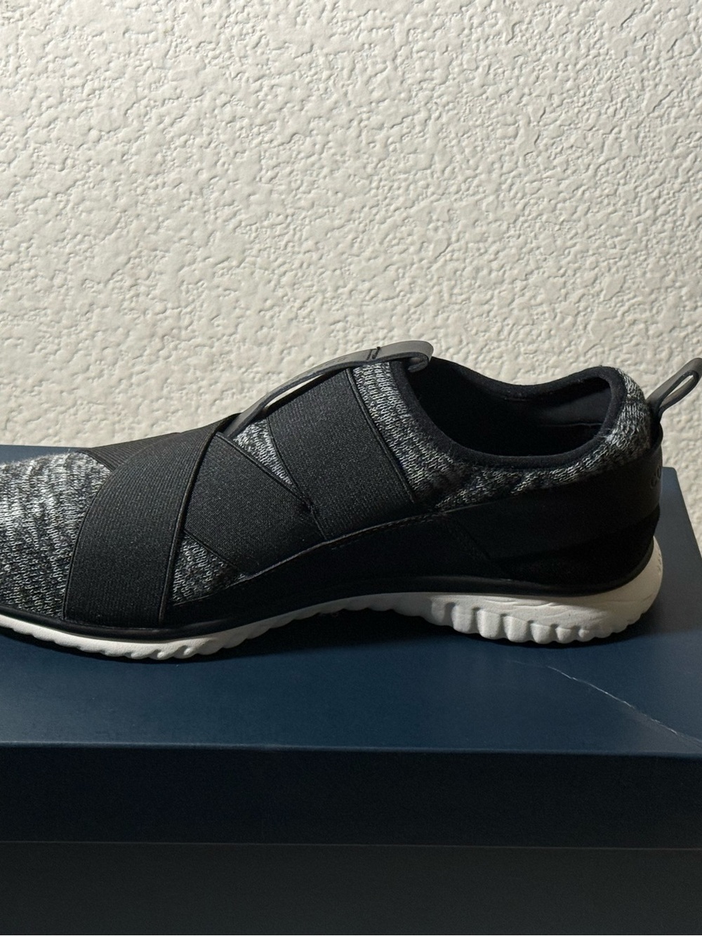Cole Haan Women’s Slip-On Knit Sneakers in Gray and Black - Picture 7 of 9